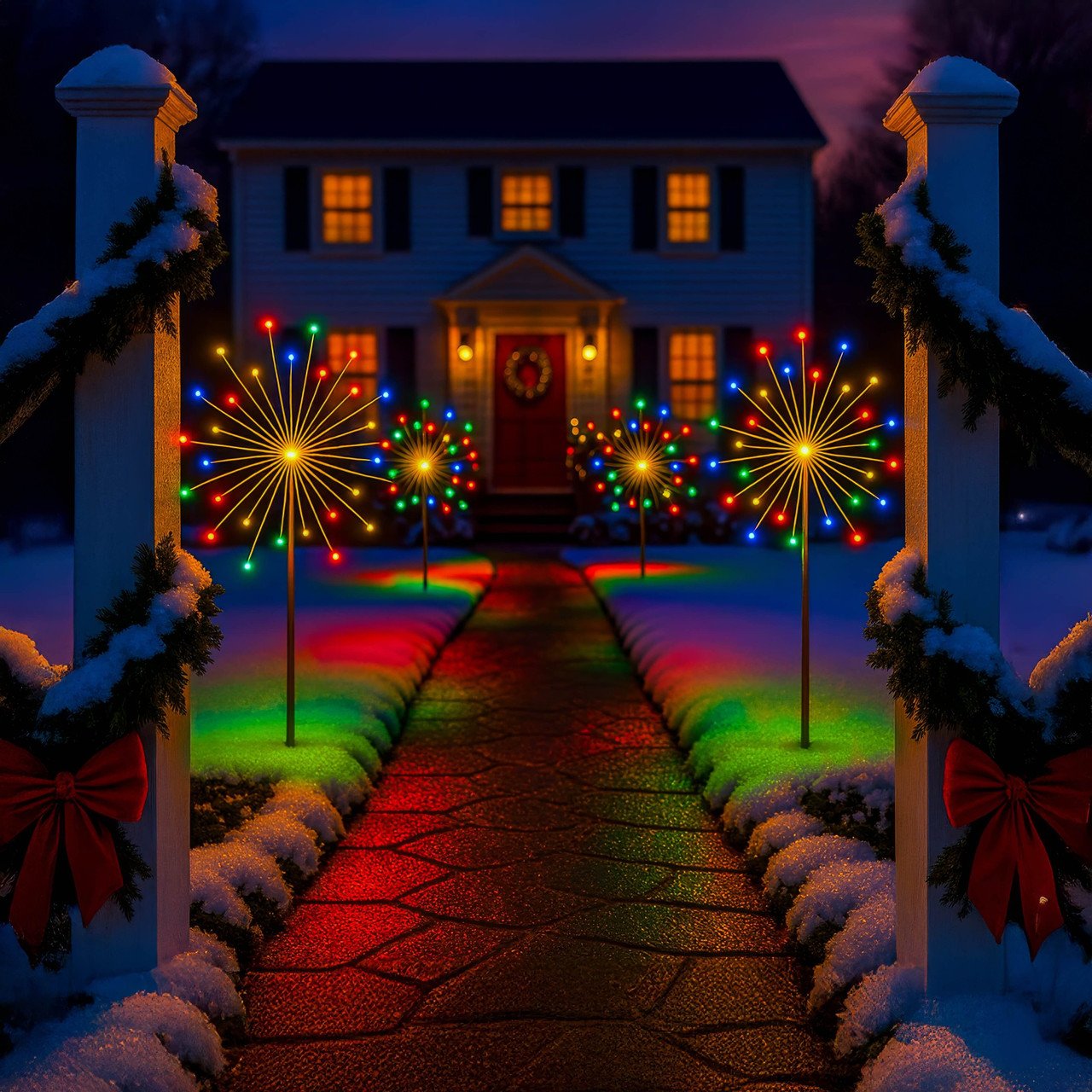 Radiant Rainbow Light – Multicolor Starburst Decorative Light - Image 2