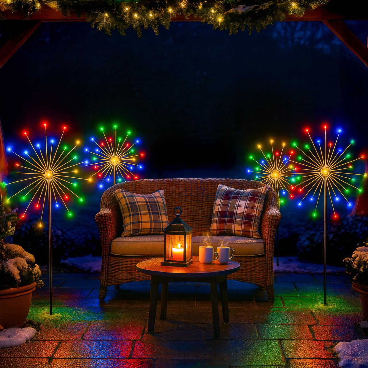 Radiant Rainbow Light – Multicolor Starburst Decorative Light - Image 3