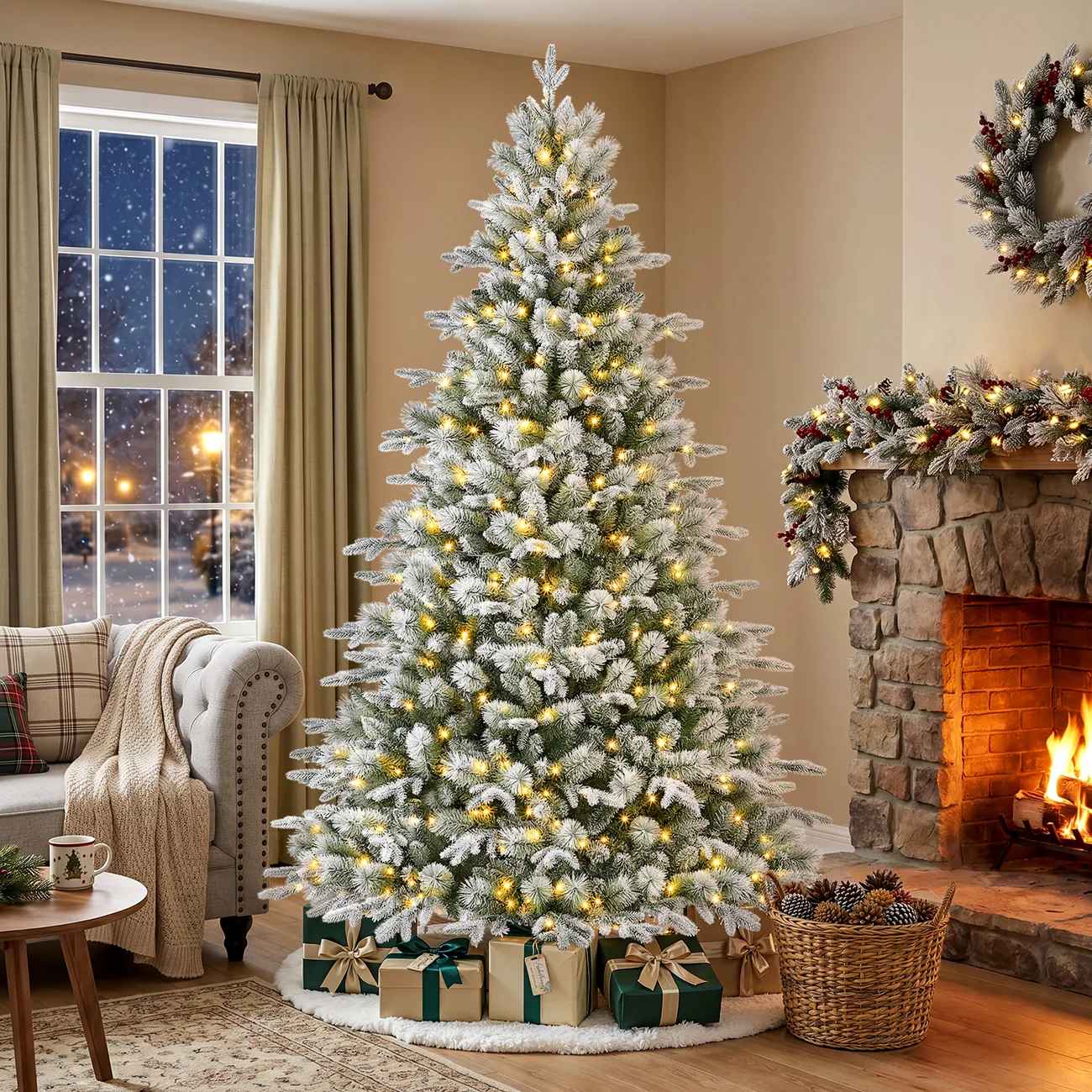 7.5ft Premium Twinkling Flocked Princess Pine Christmas Tree, 7.5ft Christmas tree, 7.5 foot Christmas tree, Premium Christmas tree, Princess Pine Christmas tree, Flocked Princess Pine Christmas tree, Twinkling Princess Pine tree, Flocked Christmas tree, Pre-lit Christmas tree, Pre-lit flocked Christmas tree, Twinkling Christmas tree, Clear light Christmas tree, Christmas tree with 500 lights, 500 pre-lit clear twinkle lights, Christmas tree with 3338 tips, 3338 lifelike tips, Lifelike Christmas tree, Artificial Christmas tree, Flocked artificial Christmas tree, 7.5ft pre-lit Christmas tree, 7.5ft flocked Christmas tree, 7.5ft Princess Pine tree, Snowy Christmas tree, Snow-inspired Christmas tree, Indoor Christmas tree, Tall Christmas tree, Christmas tree with clear lights, Christmas tree with twinkle lights, Holiday centerpiece, Christmas living room decor, Christmas entryway decor, Winter wonderland Christmas decor, Elegant Christmas tree, Traditional Christmas tree decor, Cozy Christmas decorations, Flocked Christmas tree ideas, Princess Pine decorating ideas, Christmas tree decorating ideas, Pre-lit Christmas tree decorations, Christmas tree ornaments, Christmas tree ribbon ideas, Christmas tree topper ideas, Christmas tree skirt, Christmas tree collar, Red and gold Christmas decorations, Champagne Christmas decorations, Woodland Christmas tree decor, Family Christmas tree, Christmas home decor, Christmas tree buying guide