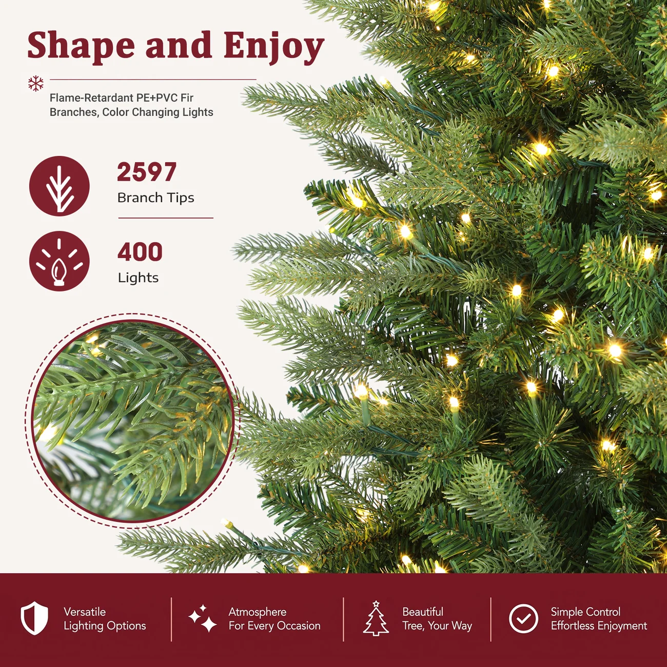 Fraser Fir Artificial Christmas Tree, Fraser Fir Christmas tree, artificial Fraser Fir tree, Fraser Fir tree with lights, Fraser Fir multi-color Christmas tree, Christmas tree with multi-color lights, multi-color Christmas tree, multicolor Christmas tree, artificial Christmas tree, artificial Christmas tree with lights, lighted Christmas tree, colorful Christmas tree, 6–9ft Christmas tree, 6–9ft artificial Christmas tree, 6–9ft Fraser Fir tree, tall Christmas tree, tall artificial Christmas tree, Christmas tree size guide, Christmas tree height guide, Fraser Fir Christmas tree decor, Fraser Fir decorating ideas, Christmas tree decorating ideas, artificial Christmas tree decorating ideas, multi-color Christmas tree ideas, traditional Christmas tree, traditional Christmas decorations, colorful Christmas decorations, family Christmas tree, family Christmas traditions, Christmas living room decor, Christmas home decor, festive home decor, holiday home decorations, holiday centerpiece, Christmas centerpiece tree, cozy Christmas decor, Christmas tree ornaments, colorful Christmas ornaments, handmade Christmas ornaments, wooden Christmas ornaments, family keepsake ornaments, red and gold Christmas decorations, Christmas tree ribbon, Christmas tree bows, Christmas tree topper, Christmas tree star, Christmas tree skirt, Christmas tree collar, Christmas gift wrapping ideas, Christmas tree placement