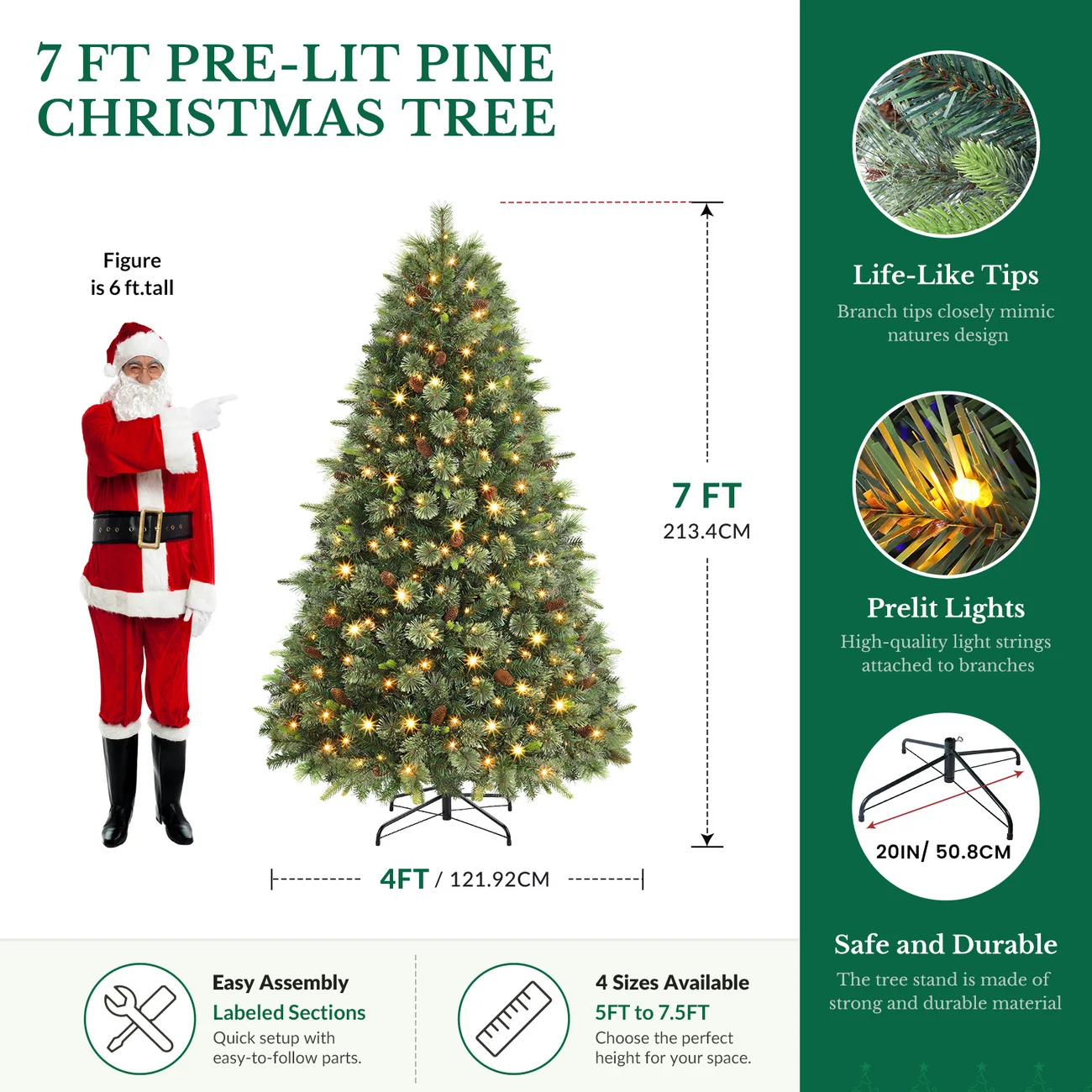 Carolina Pine Artificial Christmas Trees - Image 13