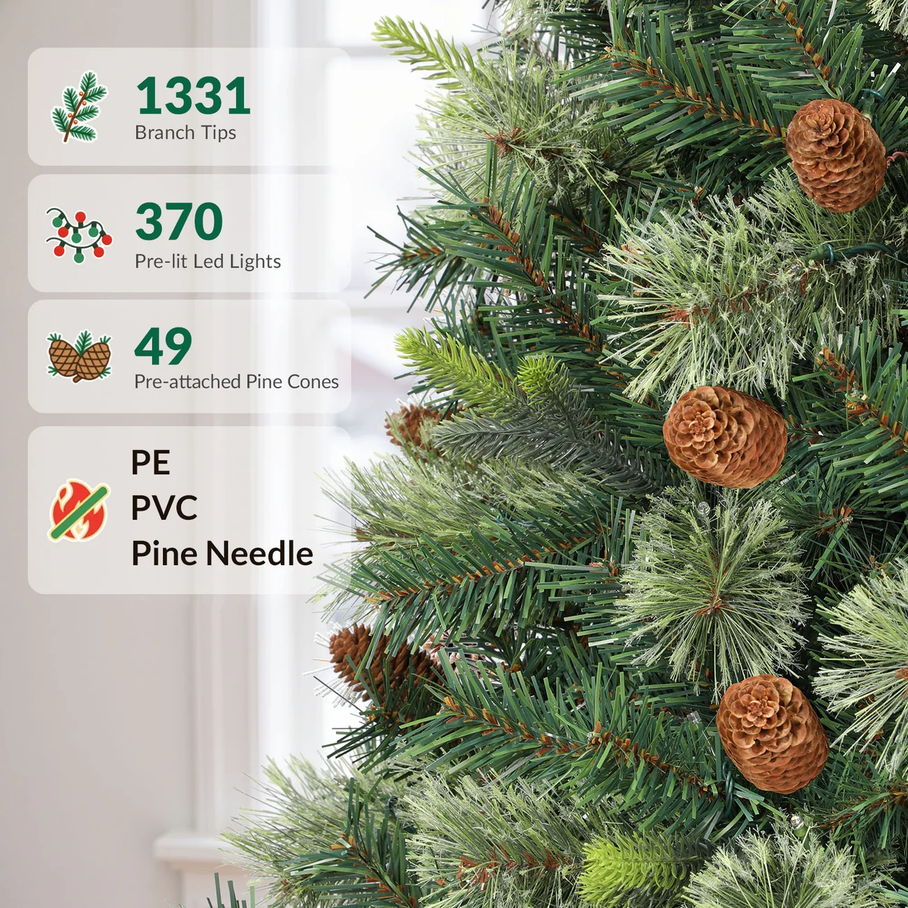 Carolina Pine Artificial Christmas Trees - Image 14