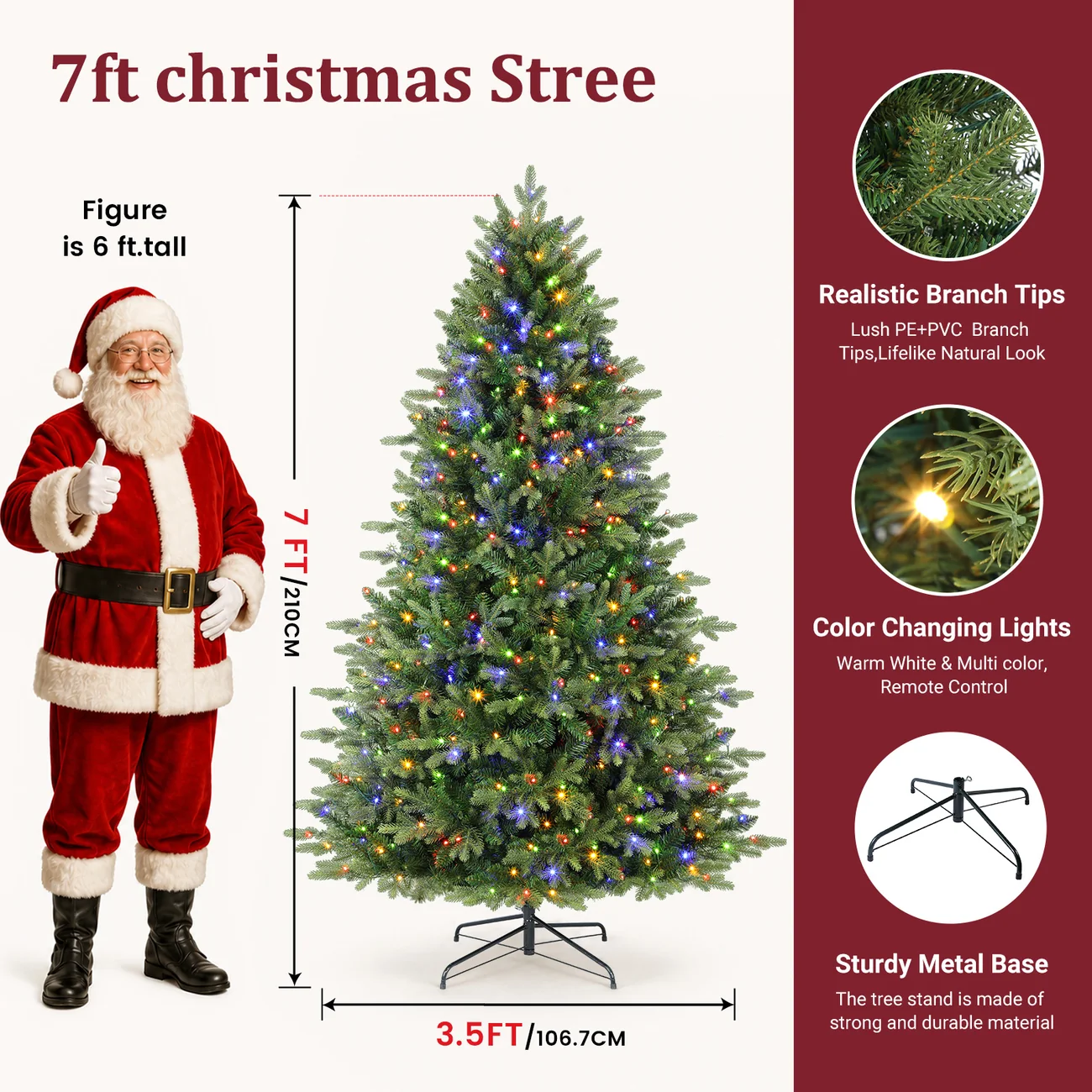 Fraser Fir Artificial Christmas Tree, Fraser Fir Christmas tree, artificial Fraser Fir tree, Fraser Fir tree with lights, Fraser Fir multi-color Christmas tree, Christmas tree with multi-color lights, multi-color Christmas tree, multicolor Christmas tree, artificial Christmas tree, artificial Christmas tree with lights, lighted Christmas tree, colorful Christmas tree, 6–9ft Christmas tree, 6–9ft artificial Christmas tree, 6–9ft Fraser Fir tree, tall Christmas tree, tall artificial Christmas tree, Christmas tree size guide, Christmas tree height guide, Fraser Fir Christmas tree decor, Fraser Fir decorating ideas, Christmas tree decorating ideas, artificial Christmas tree decorating ideas, multi-color Christmas tree ideas, traditional Christmas tree, traditional Christmas decorations, colorful Christmas decorations, family Christmas tree, family Christmas traditions, Christmas living room decor, Christmas home decor, festive home decor, holiday home decorations, holiday centerpiece, Christmas centerpiece tree, cozy Christmas decor, Christmas tree ornaments, colorful Christmas ornaments, handmade Christmas ornaments, wooden Christmas ornaments, family keepsake ornaments, red and gold Christmas decorations, Christmas tree ribbon, Christmas tree bows, Christmas tree topper, Christmas tree star, Christmas tree skirt, Christmas tree collar, Christmas gift wrapping ideas, Christmas tree placement