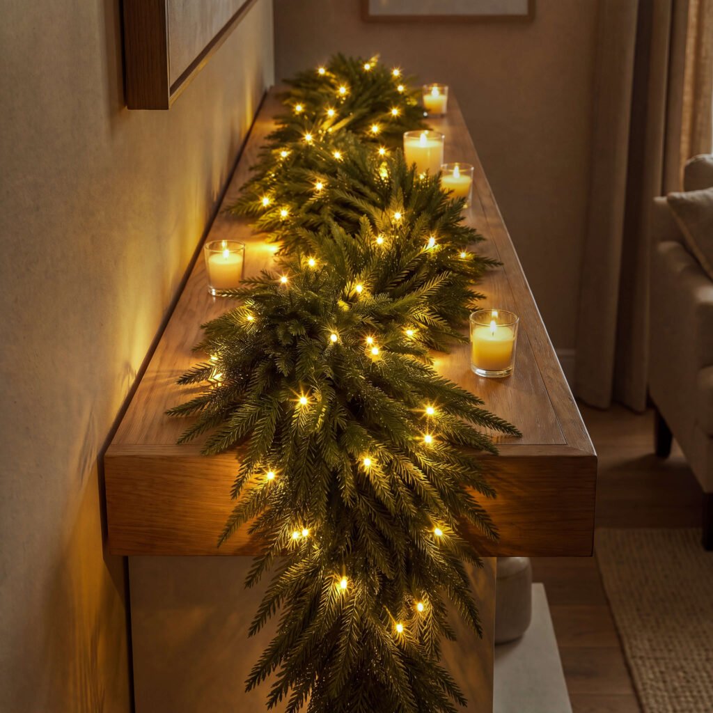 Woodland Wonder Garland with lights