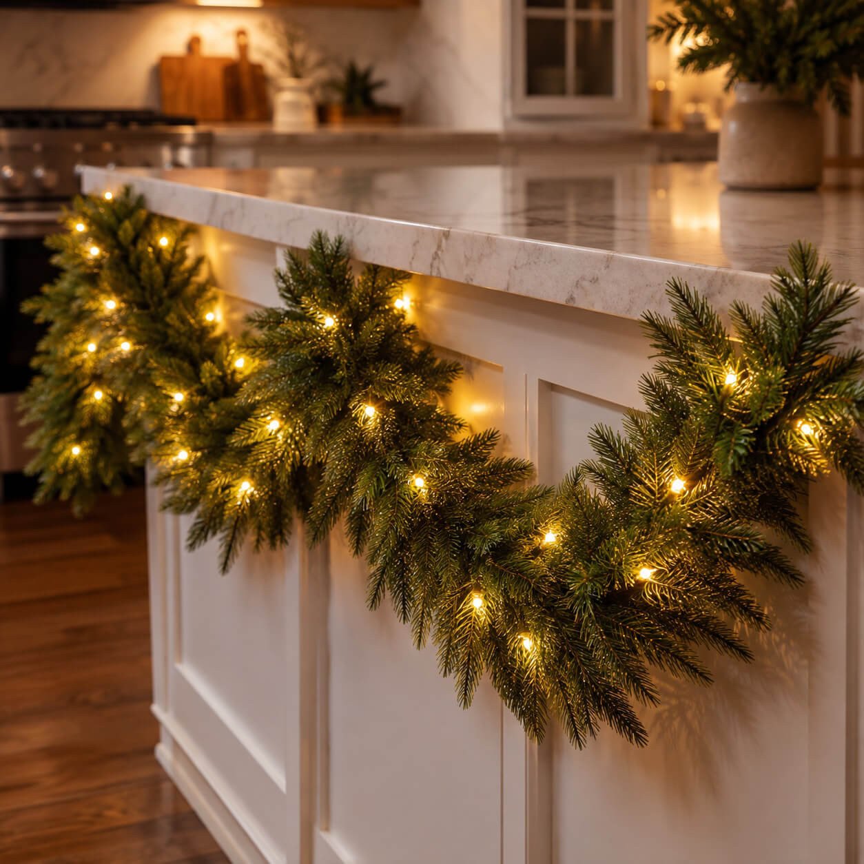 Woodland Wonder Garland – Decorative Greenery Garland with Lights - Image 5