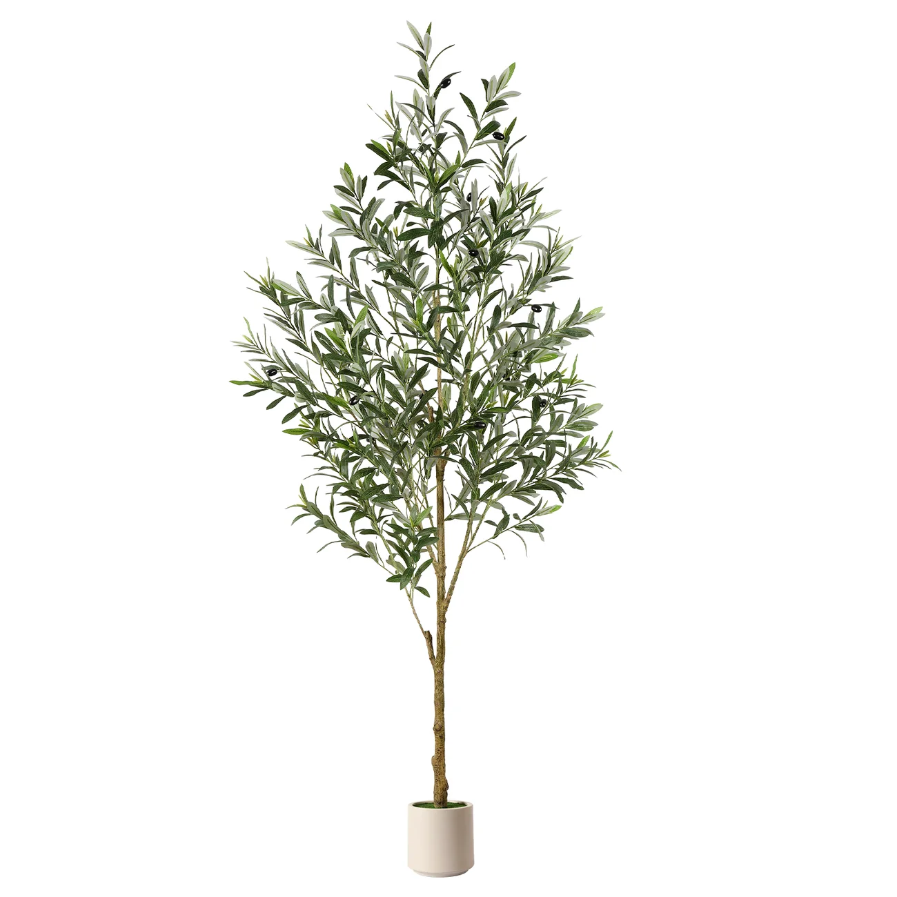 Artificial Olive Tree in a white planter for home and office decor