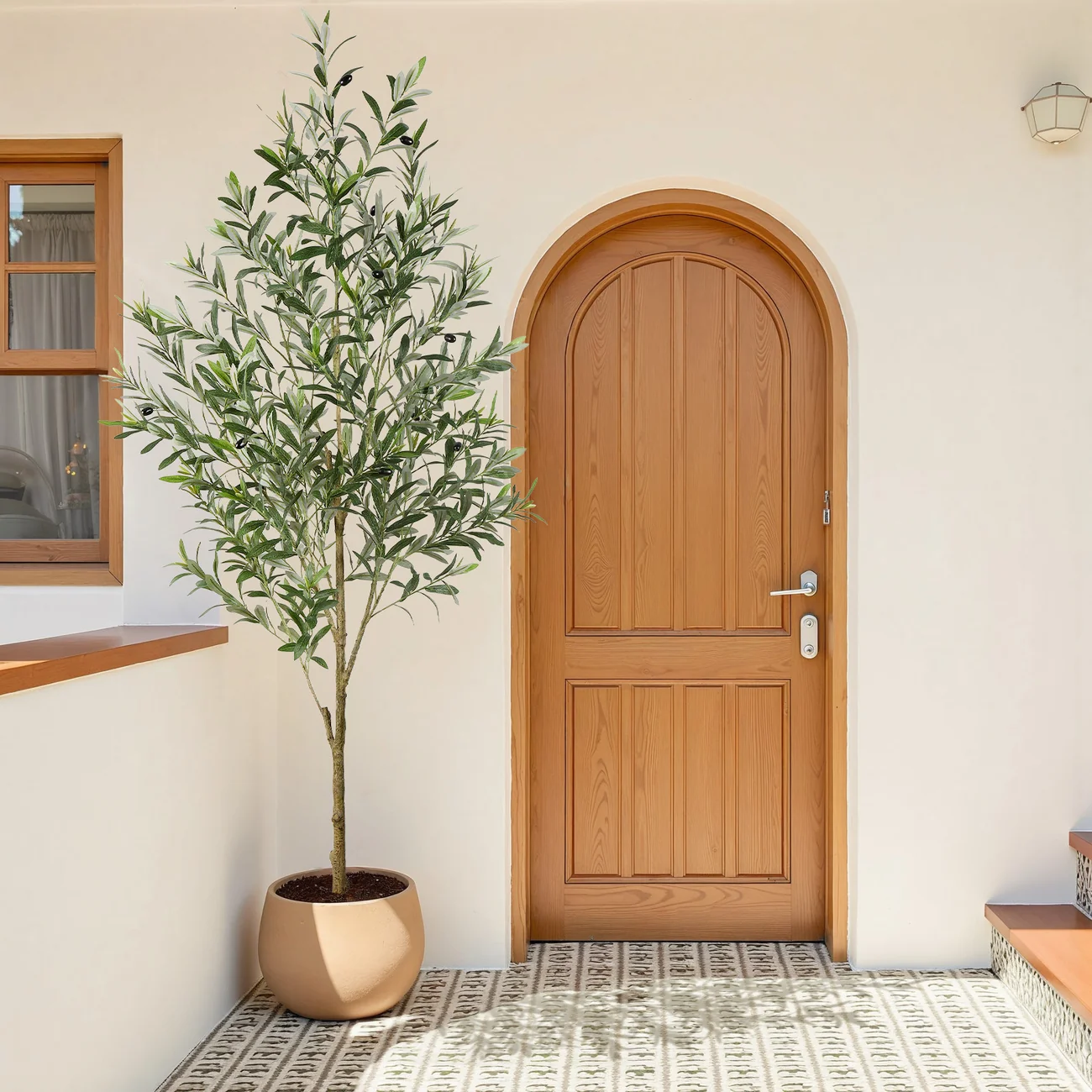 Artificial Olive Tree with White Planter – Lifelike Home & Office Decor | 5FT/6FT/7FT - Image 5