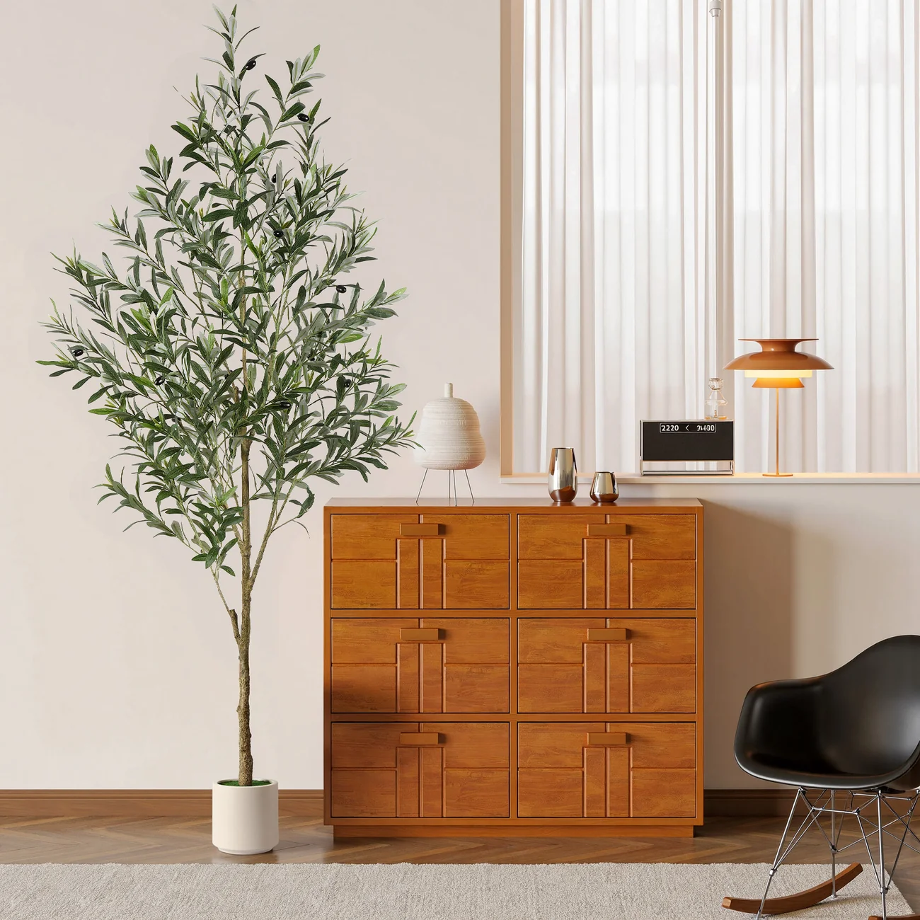 Artificial Olive Tree with White Planter – Lifelike Home & Office Decor | 5FT/6FT/7FT - Image 8