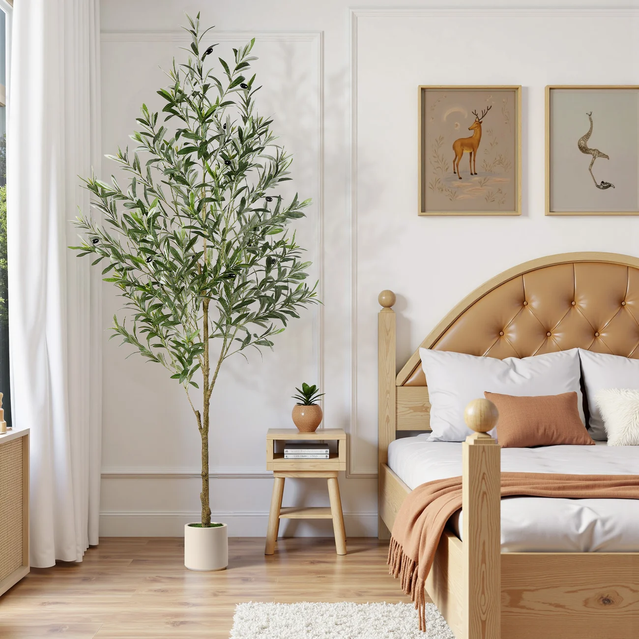 Artificial Olive Tree with White Planter – Lifelike Home & Office Decor | 5FT/6FT/7FT - Image 9